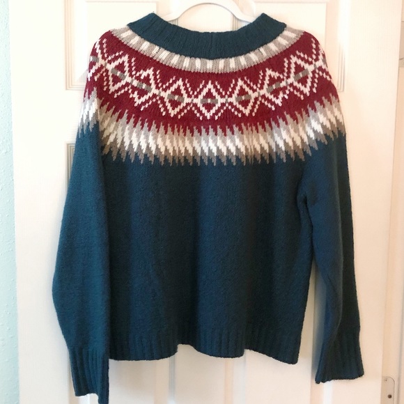 American Eagle | Fair Isle Pull Over Sweater - Picture 6 of 7
